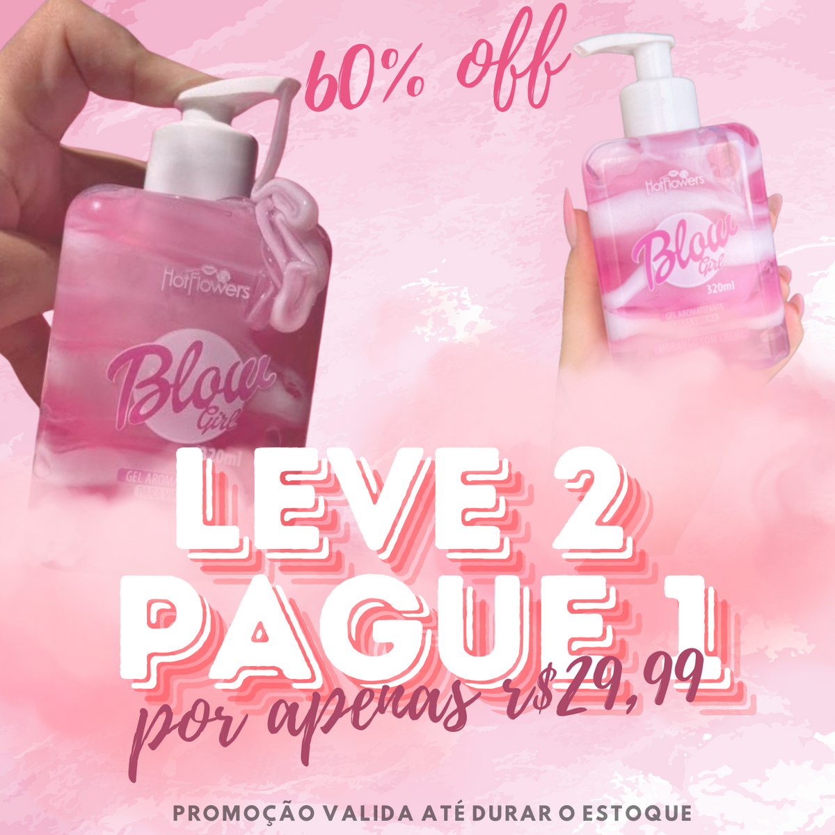 Creme Blow Girl - Gel Aromatizante 2 por 1