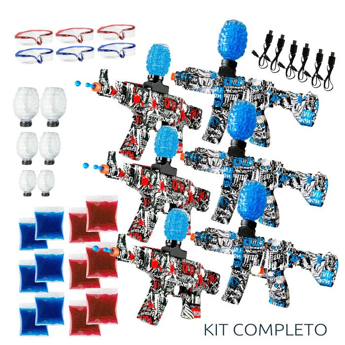 Kit 6 UND Lançador OrbiGel AK-47 & M4 (+100.000 bolinhas)