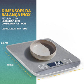 Balança Digital Cuisine Master - Alta Precisão 10 kg