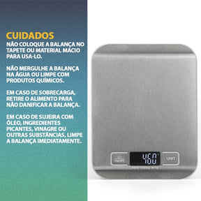 Balança Digital Cuisine Master - Alta Precisão 10 kg