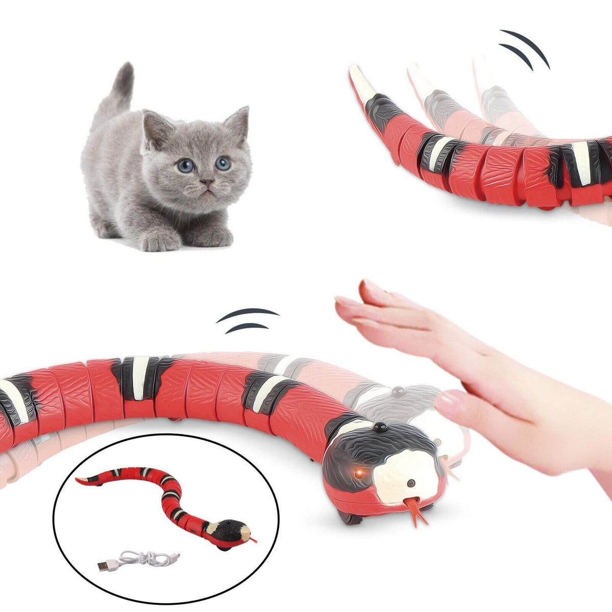 Brinquedo Para Gato Cobra Inteligente Sensory