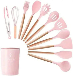 Kit Gourmet de Utensílios de Silicone - 12 Peças