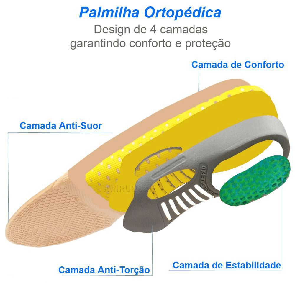 Palmilha Ortopédica Anatômica Foot Comfort