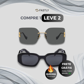 NOVEMBRO BLACK - 2 Óculos - MIU MIU | Prada - COMPRE 1 LEVE 2